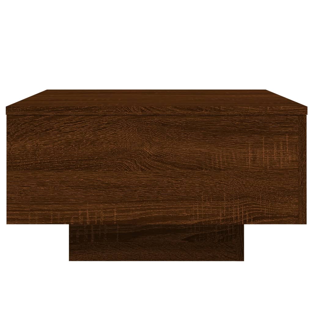 Table basse chêne marron 55x55x31 cm bois d'ingénierie