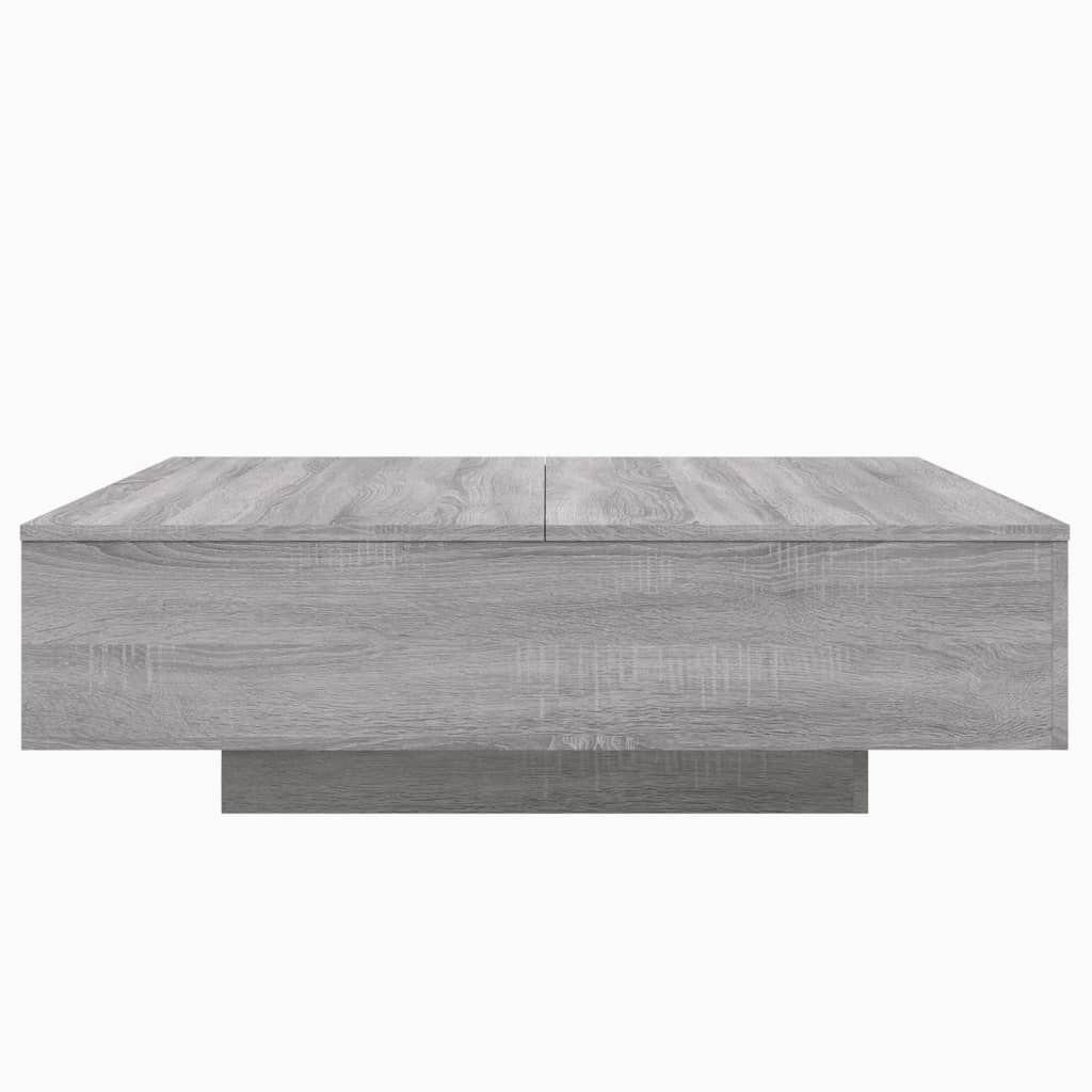 Table basse sonoma gris 100x100x31 cm bois d'ingénierie