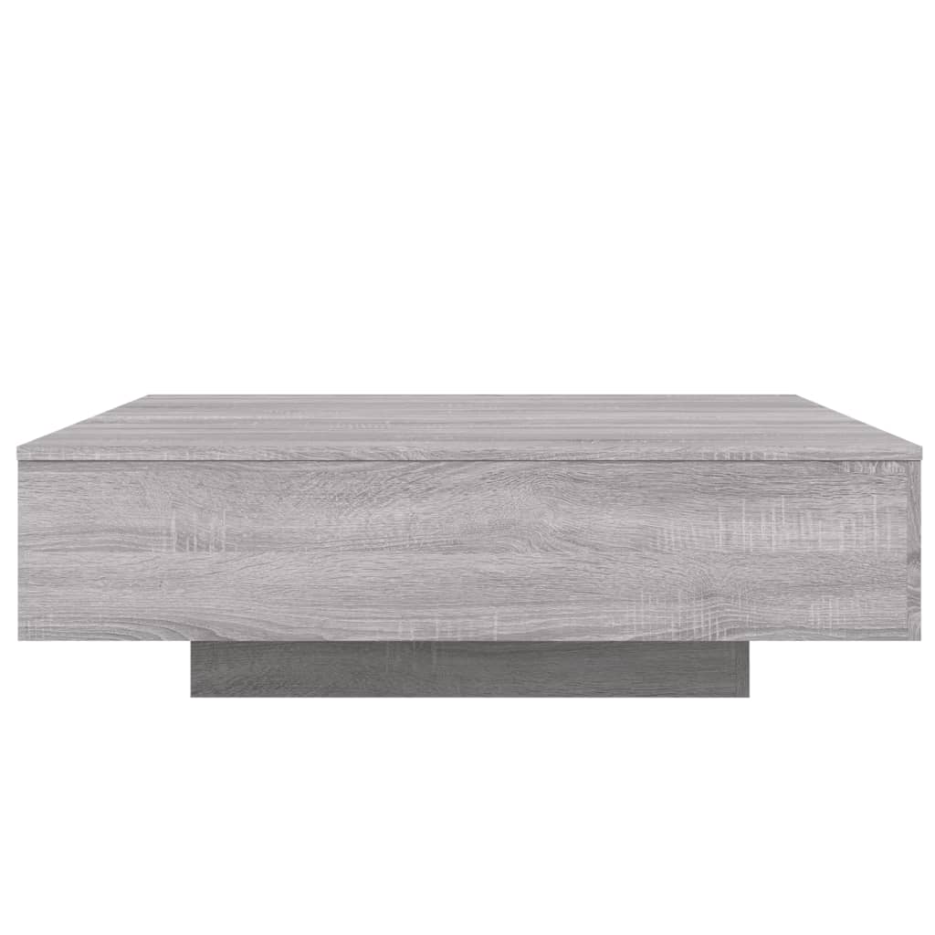 Table basse sonoma gris 100x100x31 cm bois d'ingénierie