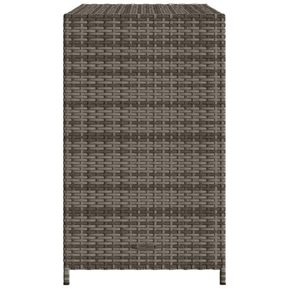 Armoire de rangement de jardin gris 83x45x76 cm résine tressée