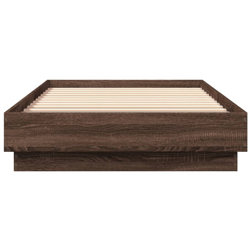 Cadre de lit sans matelas avec lumières LED 90x200 cm