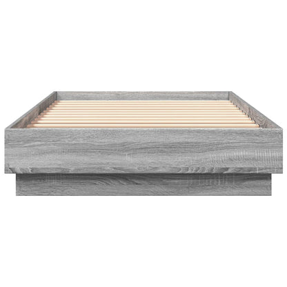 Cadre de lit sans matelas sonoma gris 90x200 cm