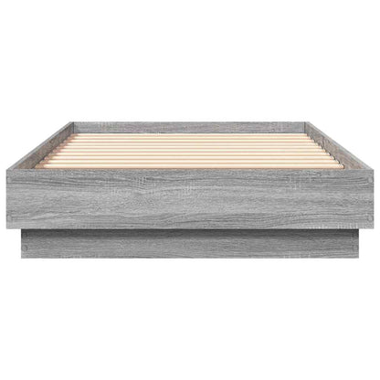 Cadre de lit sans matelas sonoma gris 90x190 cm