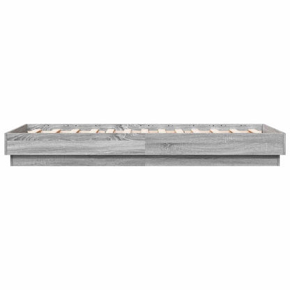 Cadre de lit sans matelas sonoma gris 90x190 cm