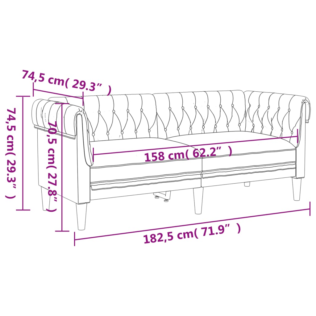 Ensemble de canapés 3 pcs noir tissu