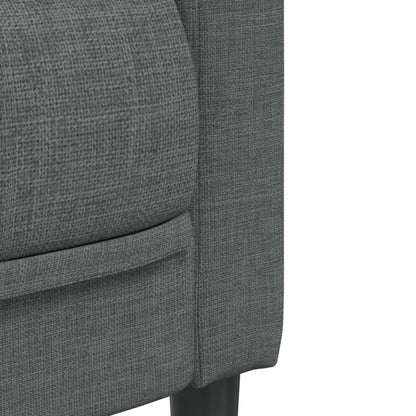 Ensemble de canapés 3 pcs gris foncé tissu