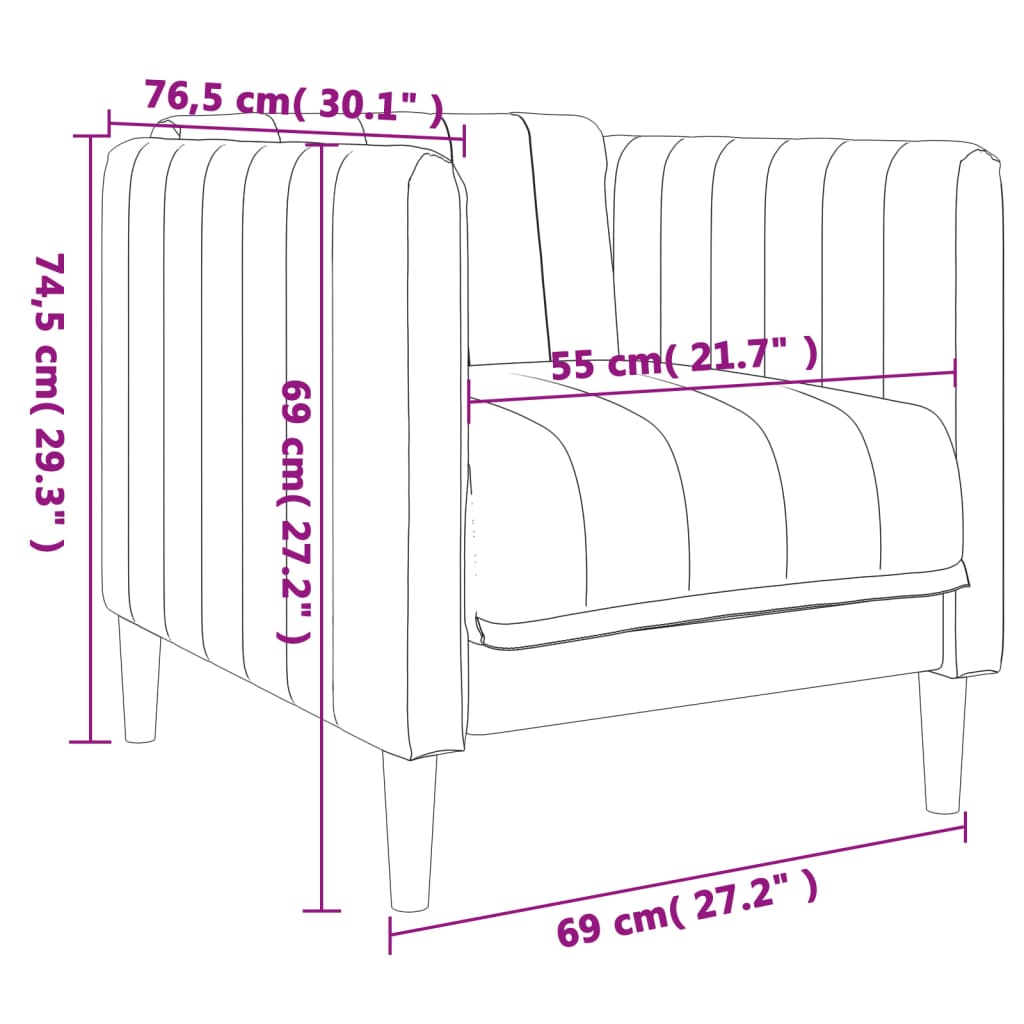 Ensemble de canapés 3 pcs gris foncé tissu