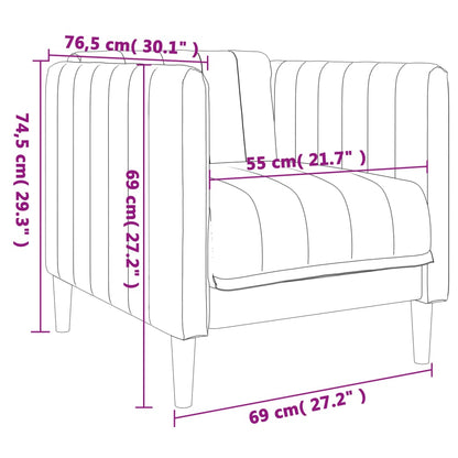 Ensemble de canapés 3 pcs gris foncé tissu