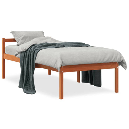 Lit pour personne âgée sans matelas 75x190 cm bois pin massif