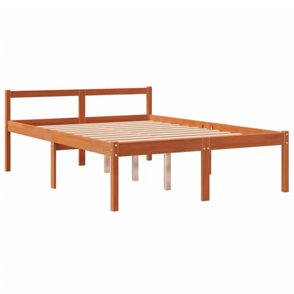 Lit pour personne âgée sans matelas 120x190 cm bois pin massif