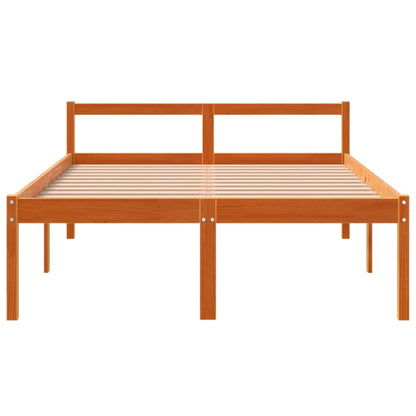 Lit pour personne âgée sans matelas 140x190 cm bois pin massif