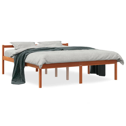 Lit pour personne âgée sans matelas 150x200 cm bois pin massif