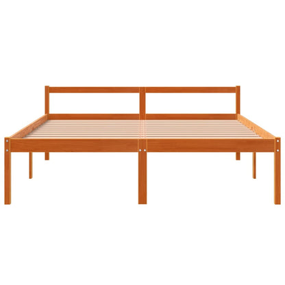 Lit pour personne âgée sans matelas 160x200 cm bois pin massif