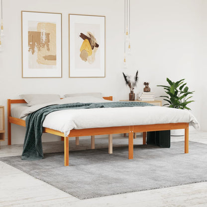 Lit pour personne âgée sans matelas 160x200 cm bois pin massif