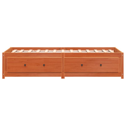 Lit de jour sans matelas cire marron 80x200 cm bois pin massif