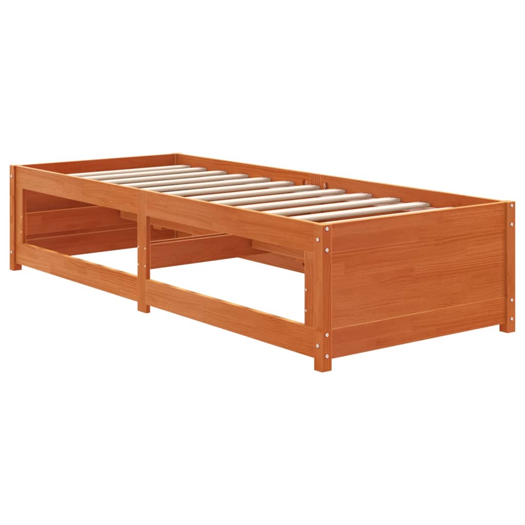 Lit de jour sans matelas cire marron 80x200 cm bois pin massif