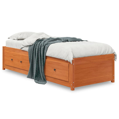 Lit de jour sans matelas cire marron 90x200 cm bois pin massif