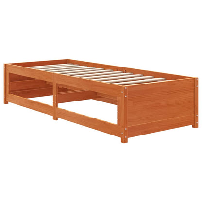 Lit de jour sans matelas cire marron 90x200 cm bois pin massif