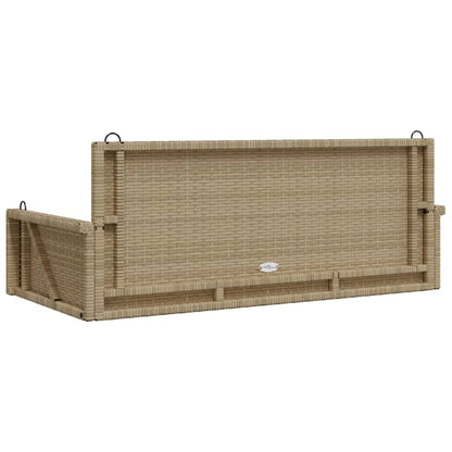 Balancelle beige 119x56x48 cm résine tressée