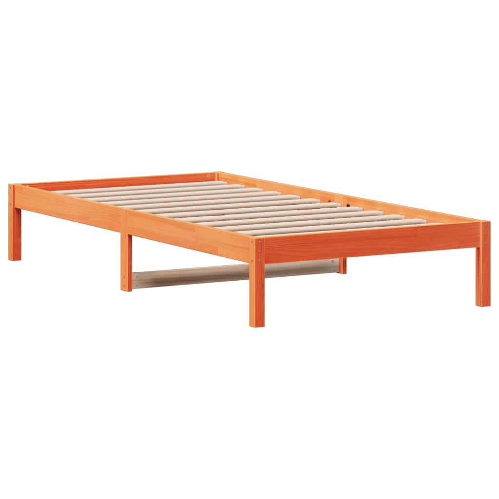 Lit de jour sans matelas cire marron 90x200 cm bois pin massif