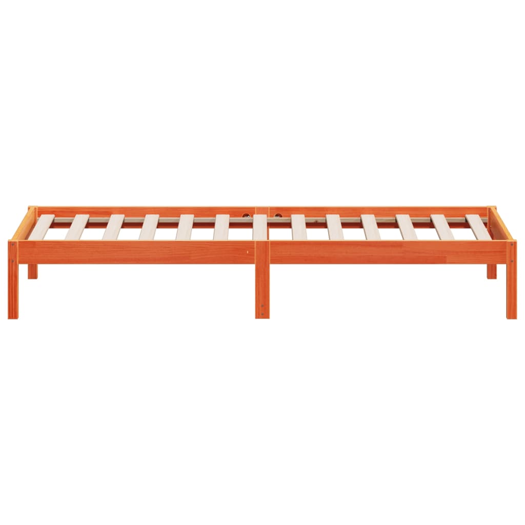 Lit de jour sans matelas cire marron 90x200 cm bois pin massif