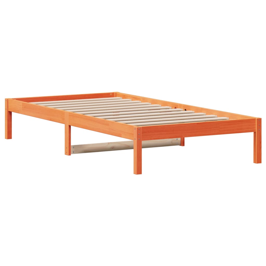 Lit de jour sans matelas cire marron 90x200 cm bois pin massif