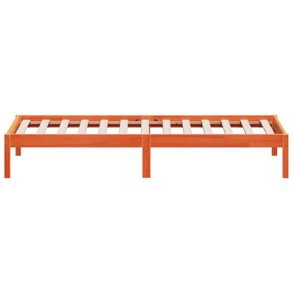 Lit de jour sans matelas cire marron 80x200 cm bois pin massif