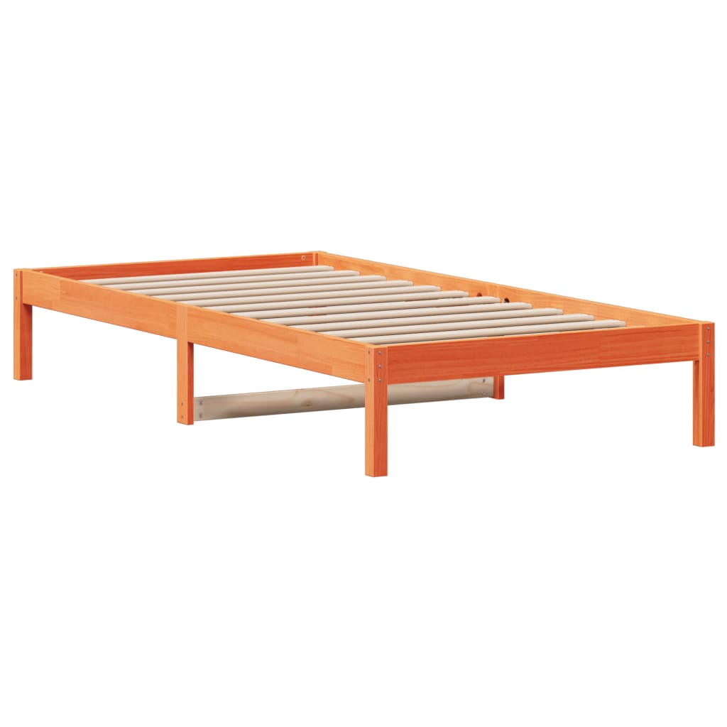 Lit de jour sans matelas cire marron 80x200 cm bois pin massif