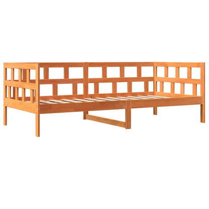 Lit de jour sans matelas cire marron 90x200 cm bois pin massif