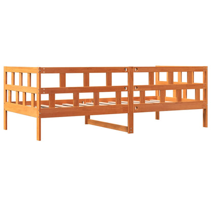 Lit de jour sans matelas cire marron 80x200 cm bois pin massif