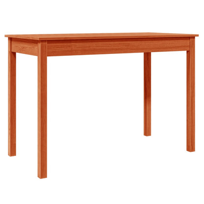 Table à manger marron cire 110x55x75 cm bois massif de pin