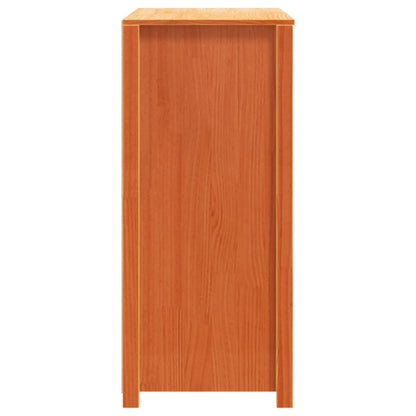 Armoire latérale cire marron 100x40x90 cm bois de pin massif