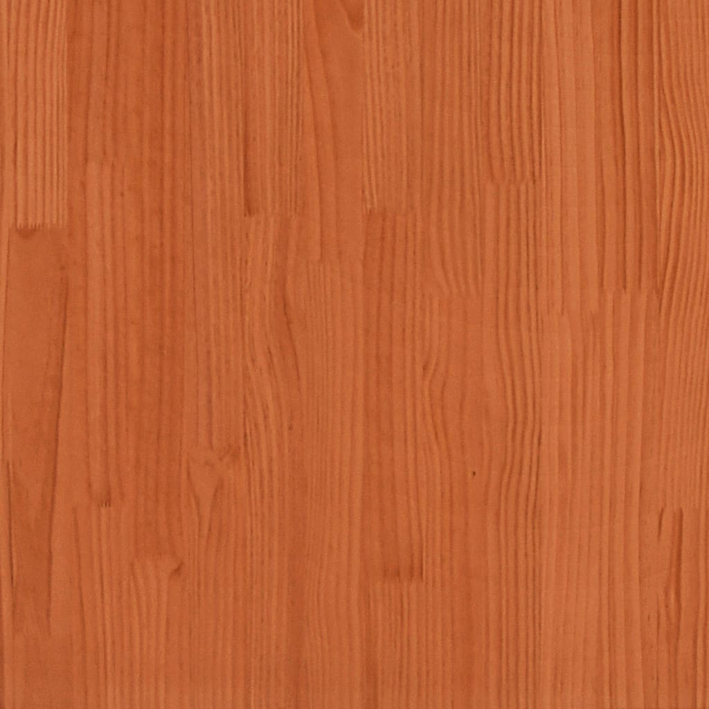 Armoire latérale cire marron 100x40x90 cm bois de pin massif