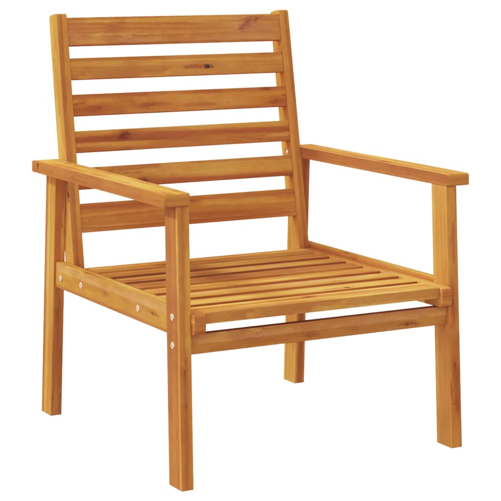 Fauteuil de jardin lot de 2 66,5x65x81 cm bois massif d'acacia