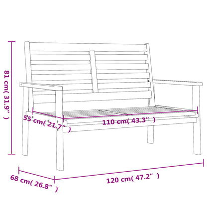 Ensemble de jardin bois massif d'acacia