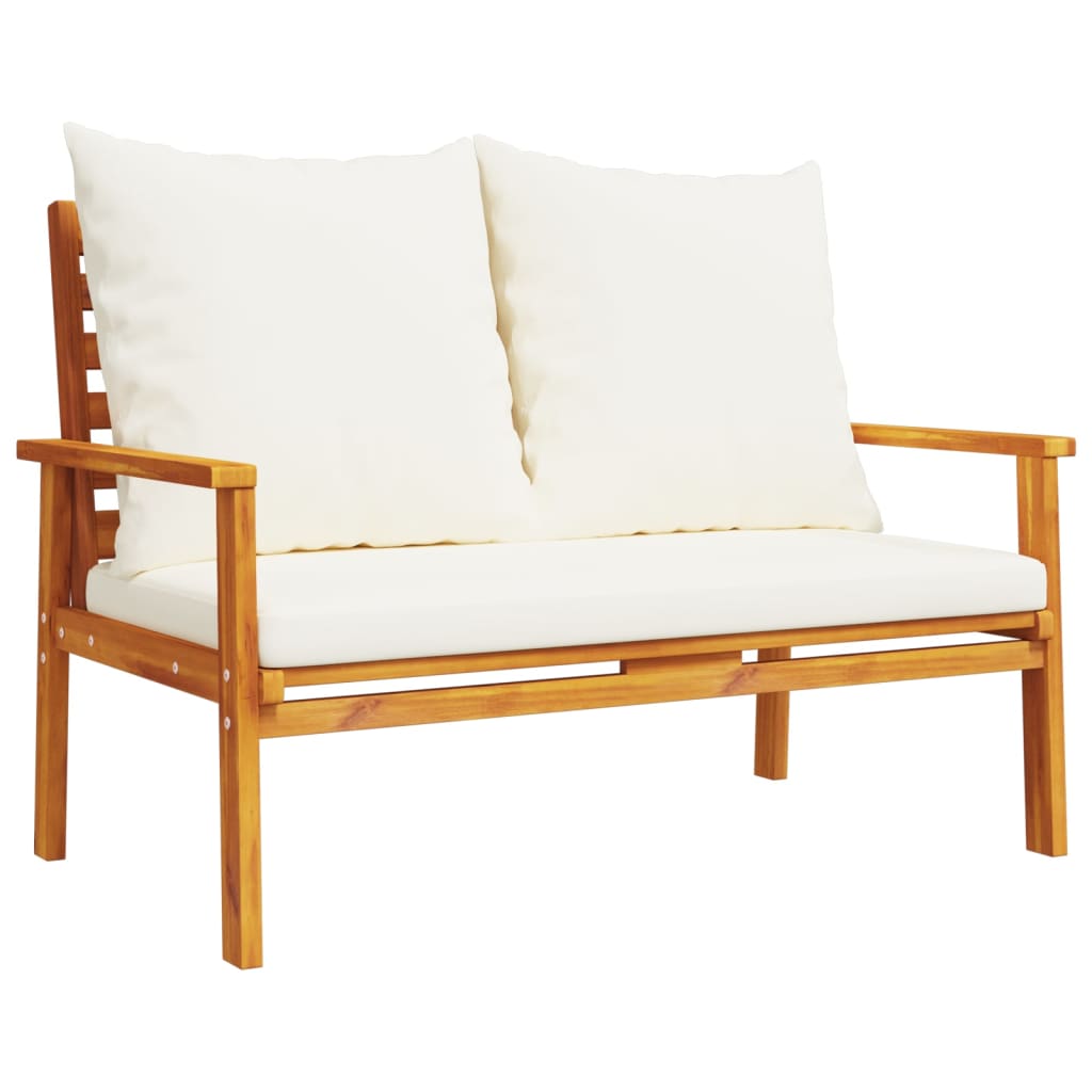 Ensemble de jardin avec coussin bois massif acacia