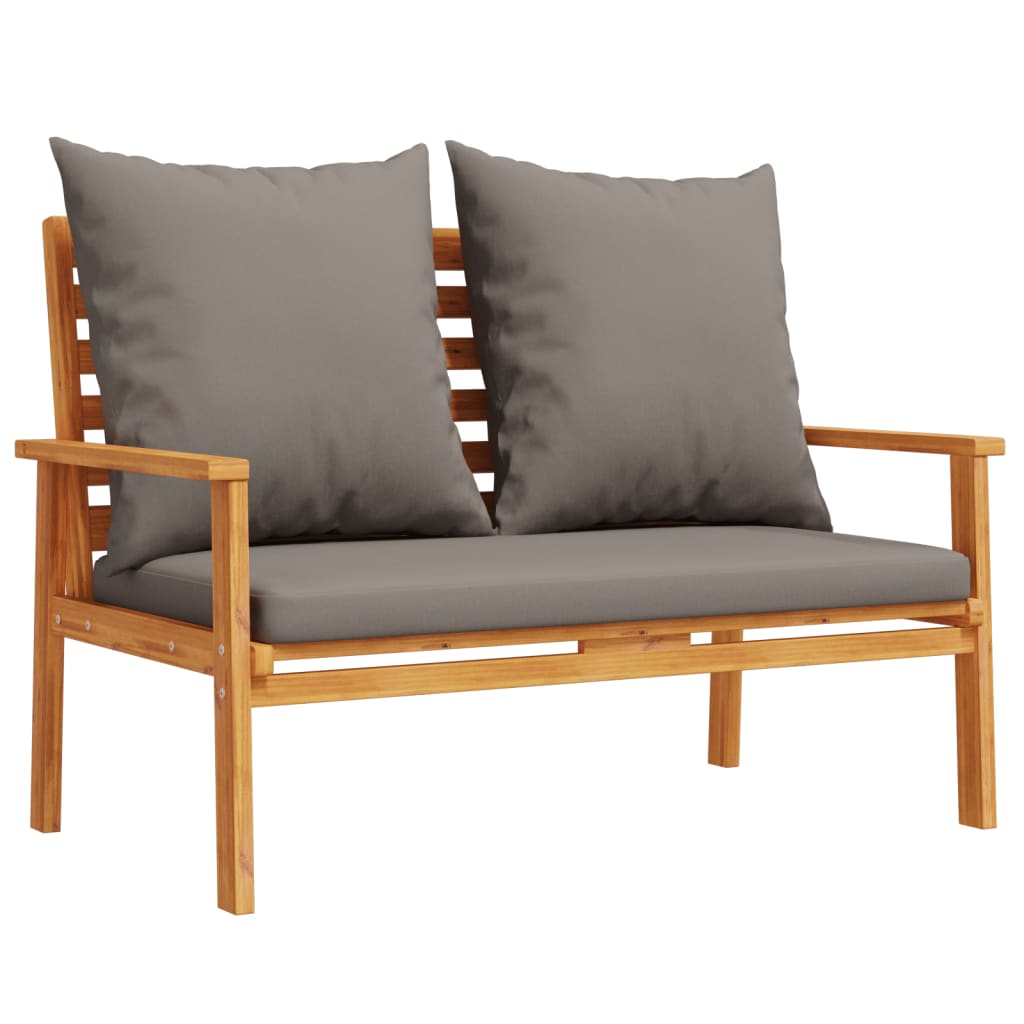 Ensemble de jardin avec coussin bois massif acacia