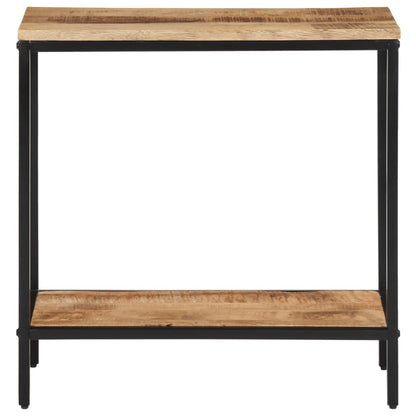 Table console 70x35x70 cm bois de manguier massif brut