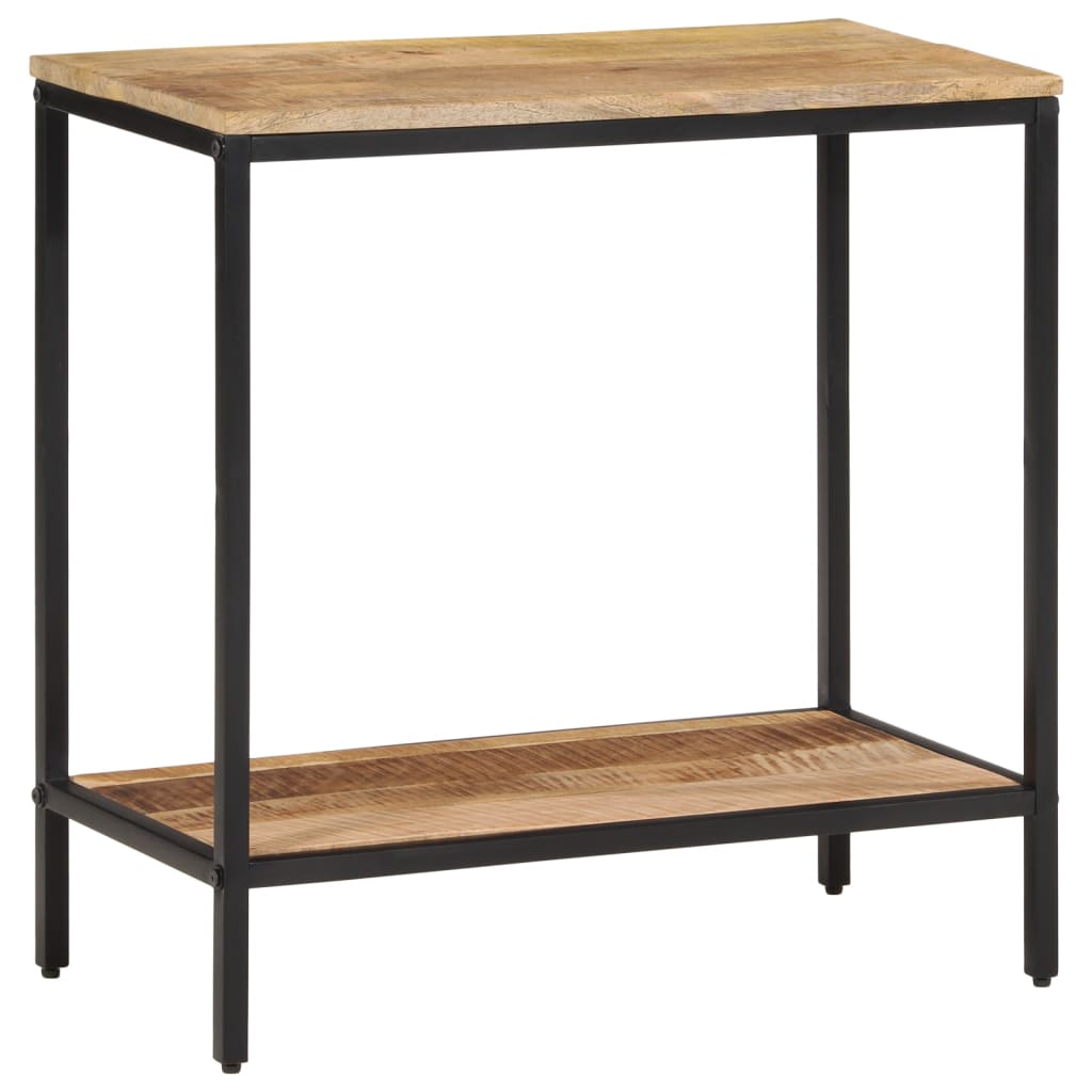 Table console 70x35x70 cm bois de manguier massif brut