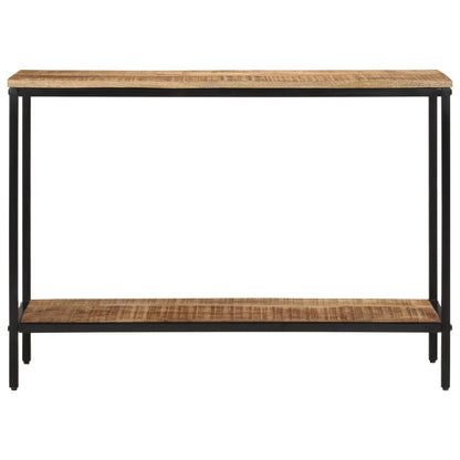 Table console 100x35x70 cm bois de manguier massif brut