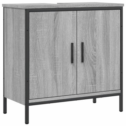 Armoire lavabo de salle de bain sonoma gris 60x30x60 cm