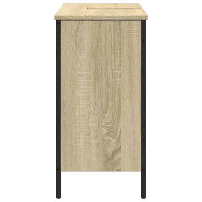 Armoire lavabo de salle de bain chêne sonoma 80x30x60 cm