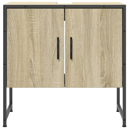 Armoire lavabo de salle de bain chêne sonoma 60x33x60 cm