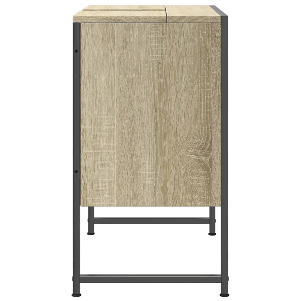 Armoire lavabo de salle de bain chêne sonoma 60x33x60 cm