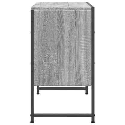 Armoire lavabo de salle de bain sonoma gris bois d'ingénierie