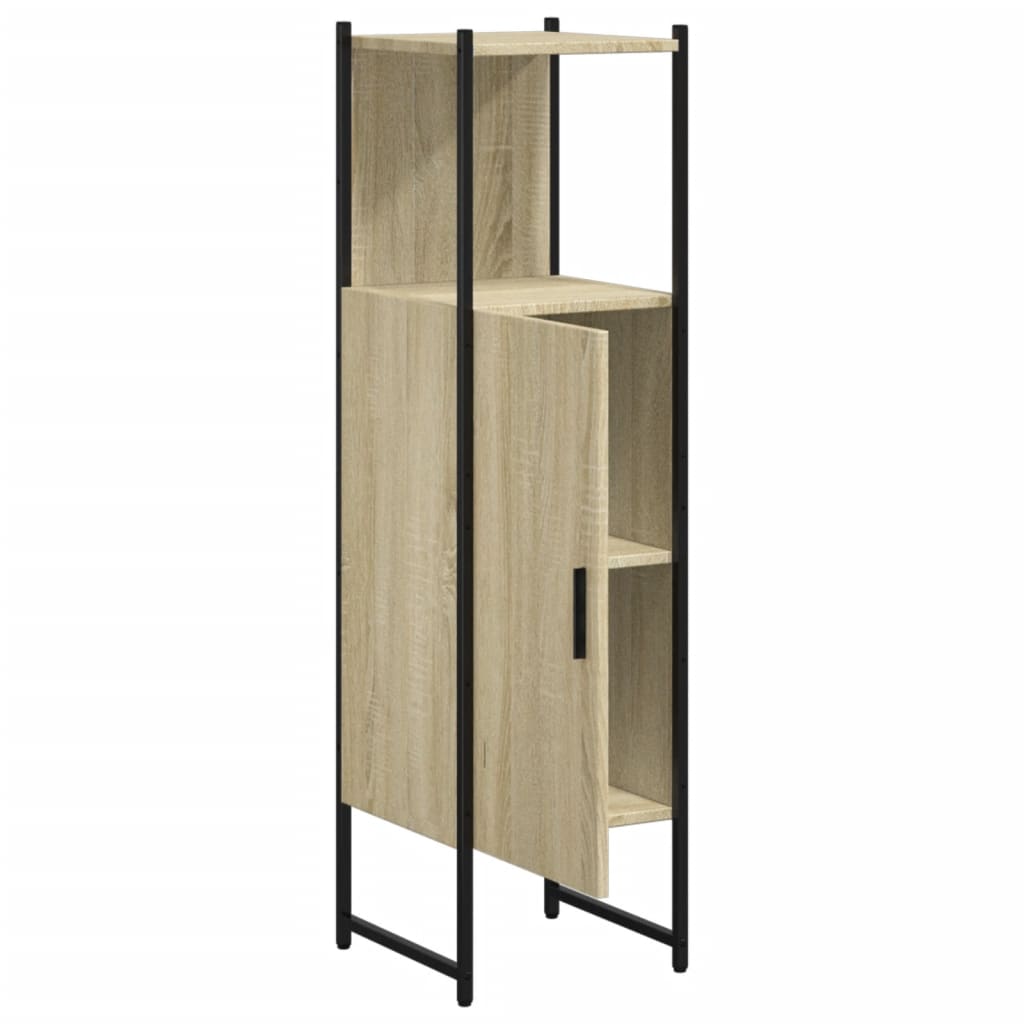 Armoire de salle de bain chêne sonoma 33x33x120,5 cm