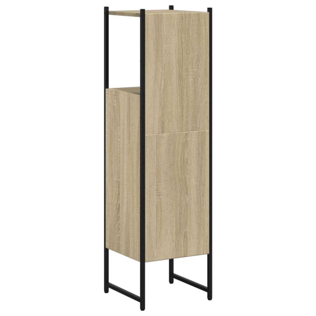 Armoire de salle de bain chêne sonoma 33x33x120,5 cm