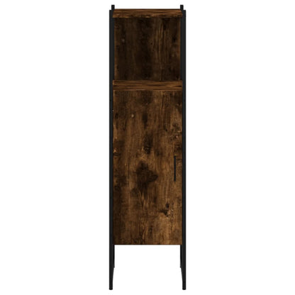 Armoire de salle de bain chêne fumé 33x33x120,5 cm