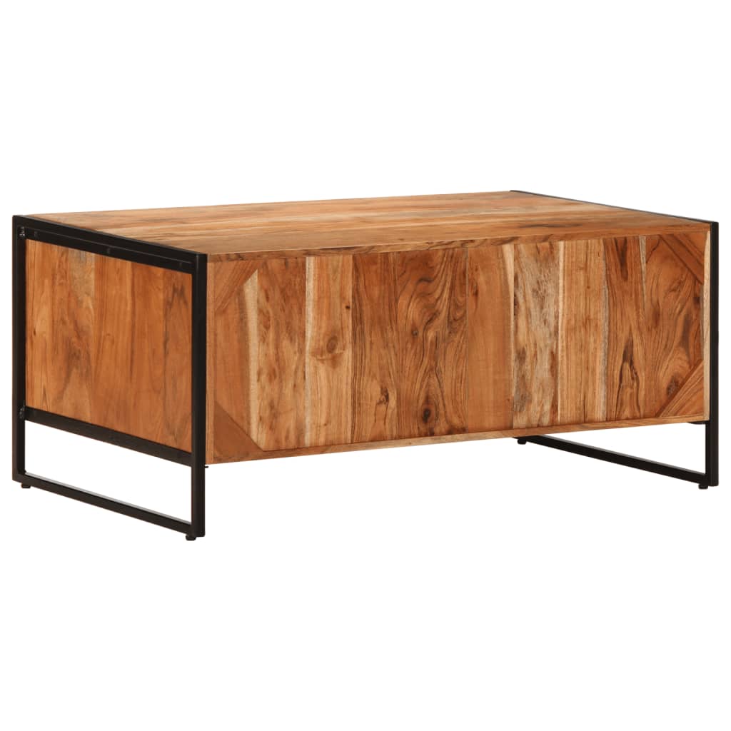 Table basse 90x55x40 cm bois massif d'acacia