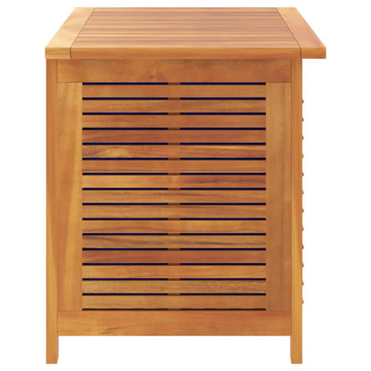 Boîte de rangement de jardin persiennes 90x50x56 cm bois acacia